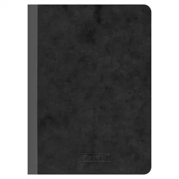 BRUNNEN FACT!plus caderno A6 pautado 96 folhas preto