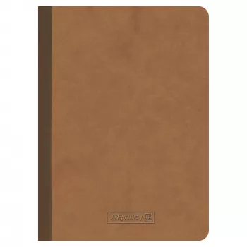 BRUNNEN FACT!plus caderno A6 quadriculado 96 folhas castanho
