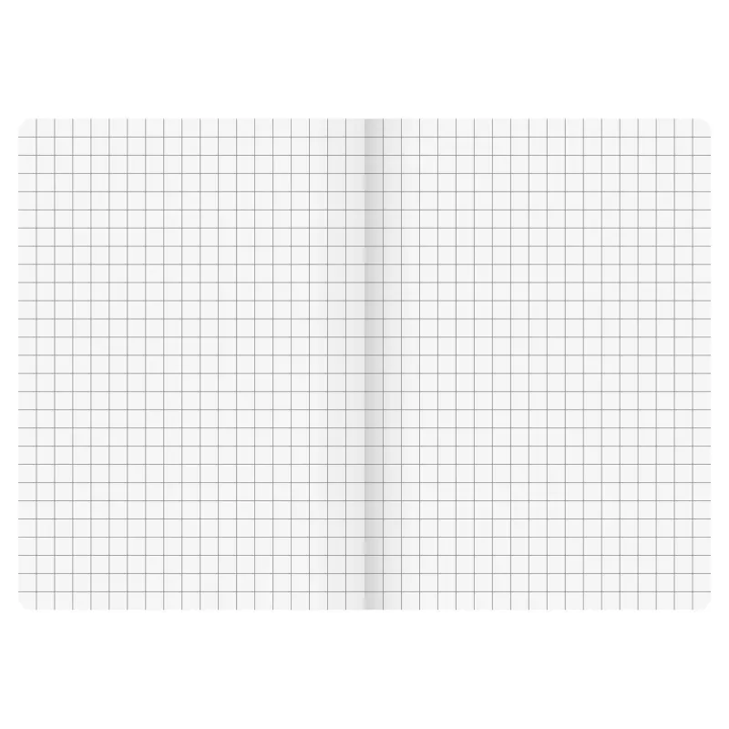 BRUNNEN FACT!plus caderno A5 quadriculado 96 folhas preto
