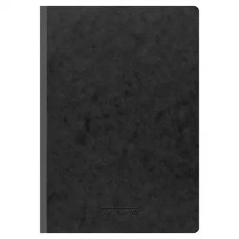 BRUNNEN FACT!plus caderno A4 quadriculado 96 folhas preto