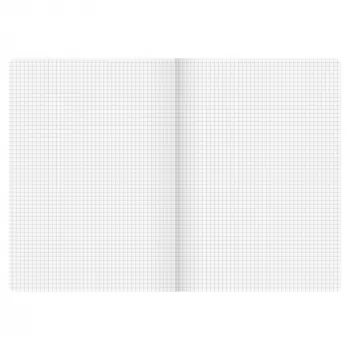 BRUNNEN FACT!plus caderno A4 quadriculado 96 folhas preto