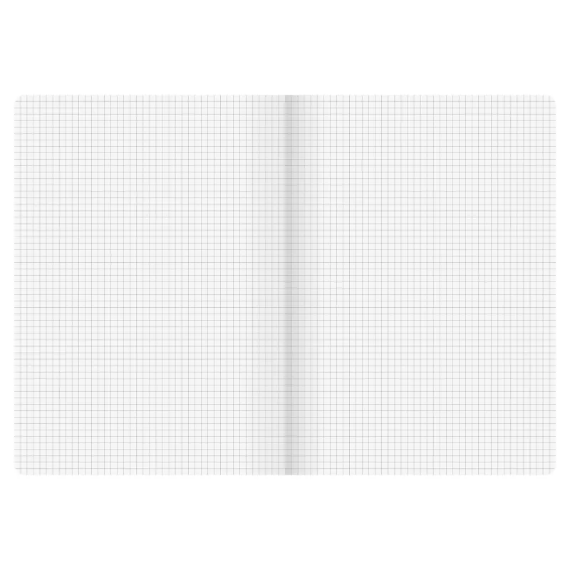 BRUNNEN FACT!plus caderno A4 quadriculado 96 folhas preto