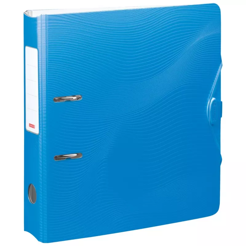 BRUNNEN WAVE dossier de alavanca com tampa azul-céu plástico 7,0 cm DIN A4