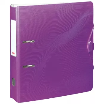 BRUNNEN WAVE dossier de alavanca com tampa roxo plástico 7,0 cm DIN A4
