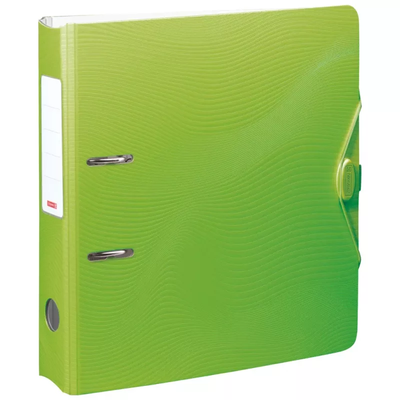 BRUNNEN WAVE dossier de alavanca com tampa verde-kiwi plástico 7 cm DIN A4