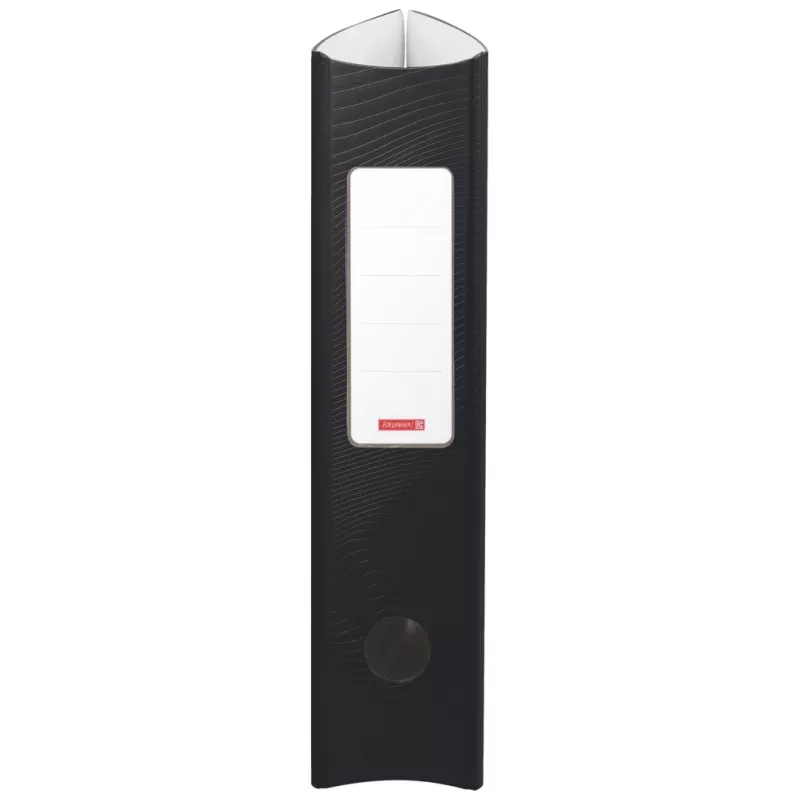 BRUNNEN WAVE Dossier de alavanca Onyx Black plástico 7,0 cm DIN A4