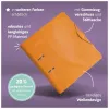 BRUNNEN WAVE dossier de alavanca com tampa laranja plástico 7,0 cm DIN A4