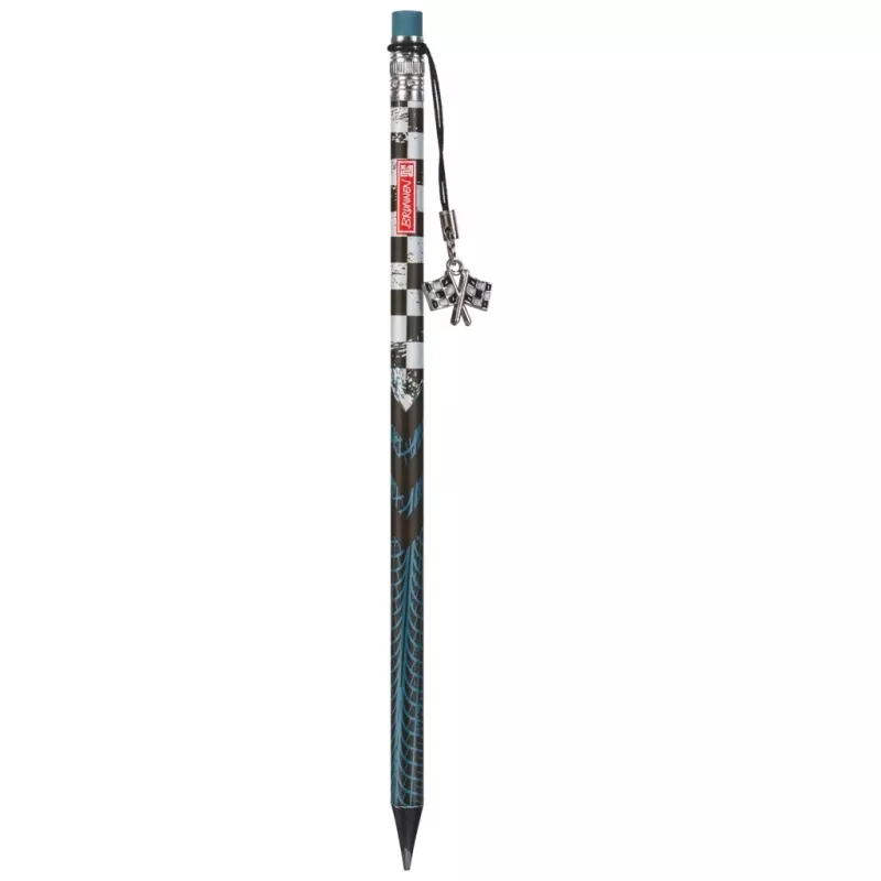 Lápis de grafite Brunnen Fast Wheels HB azul com borracha 1 unid.