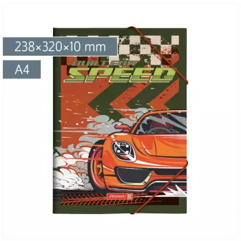 Pasta de documentos BRUNNEN Fast Wheels A4 vermelho/verde