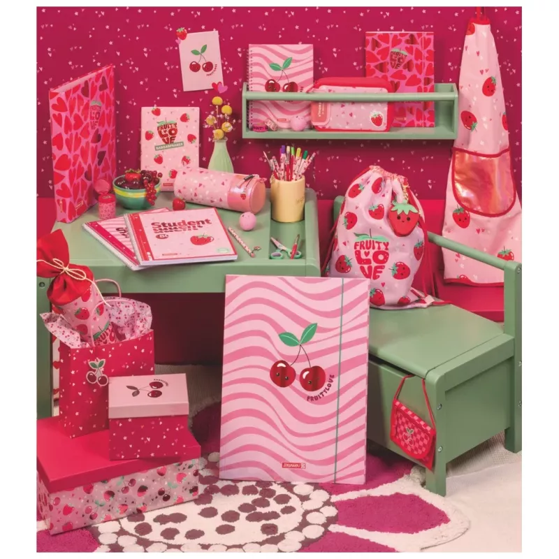 Pasta BRUNNEN Fruity Love Collection A3 rosa/vermelho, 1 unid. (1047030522)