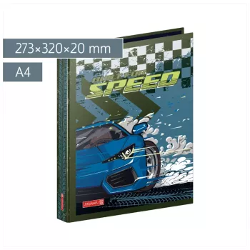 Dossier de argolas Brunnen Fast Wheels azul