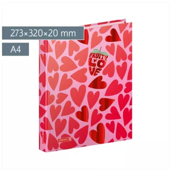 Dossier de argolas Brunnen Fruity Love rosa
