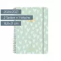 Agenda escolar BRUNNEN Student Planner Heart 2026/2027 menta, branco, dourado, 1 unid. (1072156097)