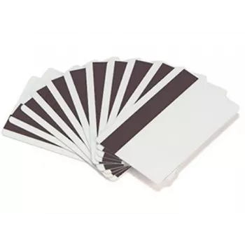ARTDEV Cartão plástico em branco - 30mil 0,76mm com faixa magnética Lo-Co não programada - branco