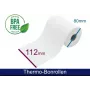 ARTDEV Rolo térmico - 112 80 25 B/D/K branco aprox. 70 m