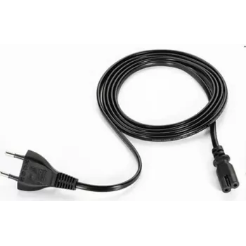 ARTDEV Cabo de alimentação ficha euro para IEC C7 Figure-8 preto 2 pinos 1,8m