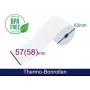 ARTDEV Rolo térmico - 57x58x12 mm, 50 m, Branco