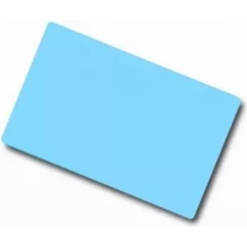 ARTDEV Cartão PVC em branco - 86 x 54mm 30mil 0,76mm Azul-claro
