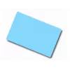 ARTDEV cartão de PVC em branco – 86 x 54mm 30mil 0,76mm azul claro