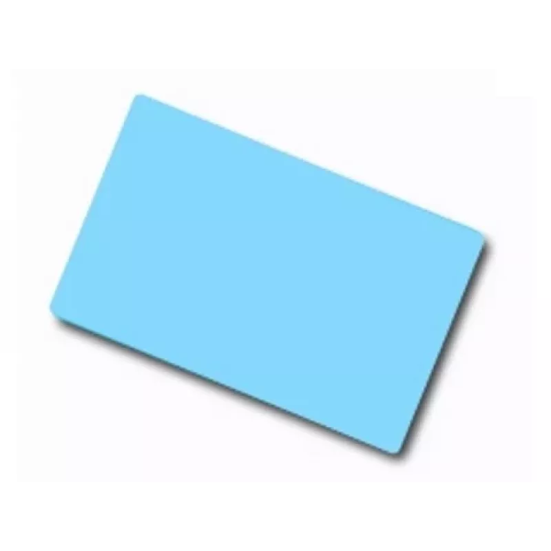 ARTDEV cartão de PVC em branco – 86 x 54mm 30mil 0,76mm azul claro