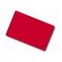 ARTDEV Cartão PVC vermelho em branco - 30mil 0,76mm - CR80 - Individual