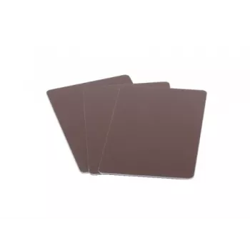 ARTDEV Cartão de plástico - 86 x 54mm 30mil 0,76mm em branco - Castanho