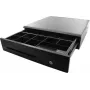 ARTDEV AC-4250 gaveta de dinheiro metálica com 8 compartimentos para moedas e 5 compartimentos para notas, frente em plástico