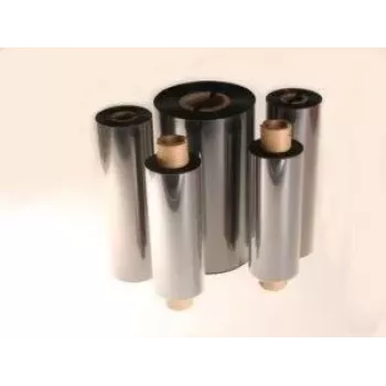 ARTDEV fita de transferência térmica - cera/resina 74m x 110mm núcleo 1/2 polegada enrolada para fora preto