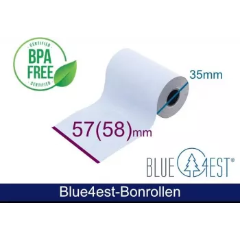 ARTDEV rolo térmico - 57x35x12 mm B/D max./K branco 14m Blue4est Blue Eco Paper com