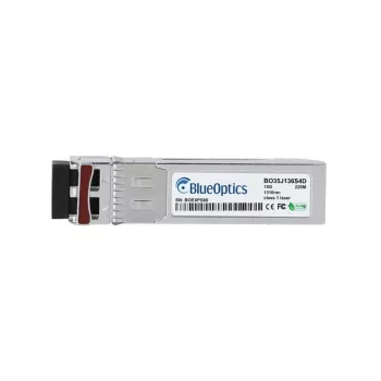 Transceptor SFP+ BlueOptics BO35J136S4D compatível com Finisar FTLX1371D3BCL, LC Duplex, 10GBASE-LRM, Multimodo, 1310nm, 220m