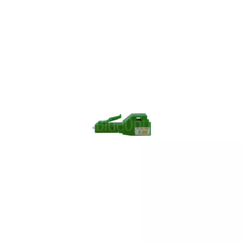 Atenuador de fibra ótica BlueOptics monomodo LC/APC simplex 7dB