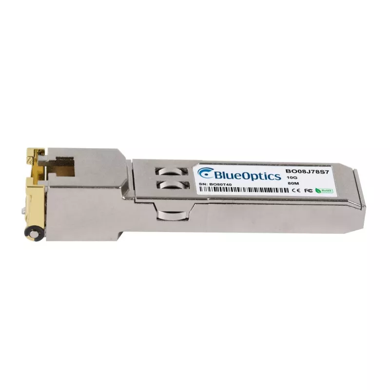 BlueOptics SFP+ 10GBASE-T RJ45 80m Módulo transceptor para Synology SFP-10G-RJ45-80M