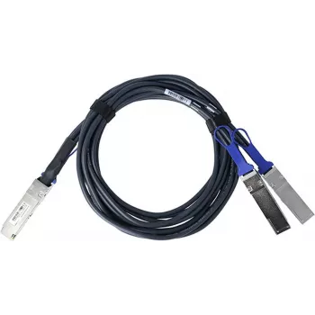 BlueLAN Cabo breakout Direct Attach passivo 200GBASE-CR4 QSFP56 para 2x100GBASE-CR2 QSFP56 compatível com Mellanox MCP7H50-V01AR30, 2m, AWG26