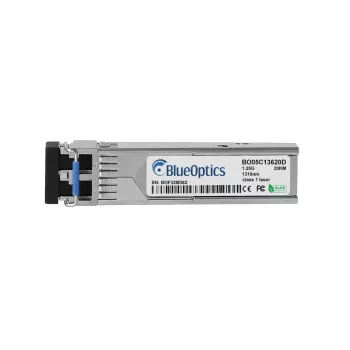 BlueOptics BO05C13620D Transceptor SFP compatível com Ruckus SFP-1G-LX-20KM, LC Duplex, 1000BASE-LX, 20 km, Fibra Monomodo