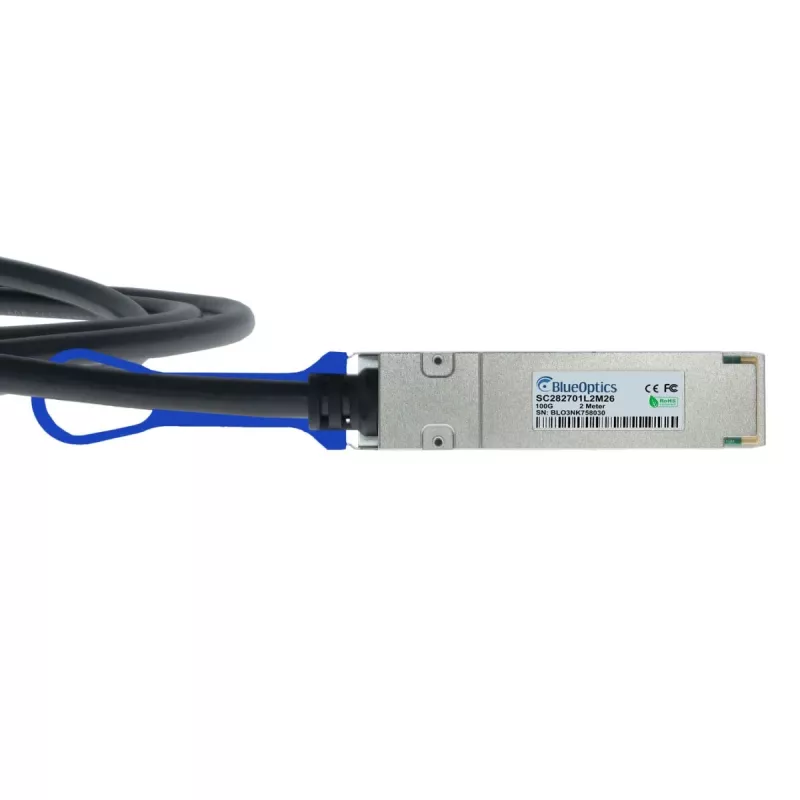 BlueOptics cabo breakout BlueLAN QSFP28 DAC 3m compatível com Ruckus 100G-QSFP-4SFP-P-0301