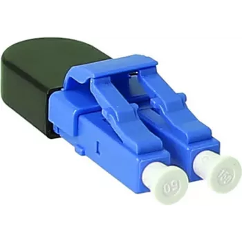 Adaptador loopback BlueOptics LC duplex monomodo SM 9/125µm ferrule de cerâmica azul