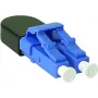 Adaptador loopback BlueOptics LC duplex monomodo SM 9/125µm ferrule de cerâmica azul
