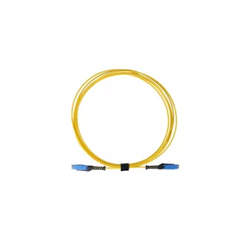Cabo de patch de fibra ótica duplex BlueOptics, MDC-UPC para MDC-UPC, monomodo 9/125µm, G.657, 3m, azul