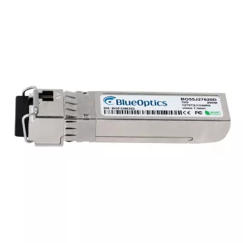Transceptor SFP+ BlueOptics 10GBase-BX-U, 1270nm TX / 1330nm RX, LC simplex, SMF, 20km, compatível com Synology SFP-10G-BX-U