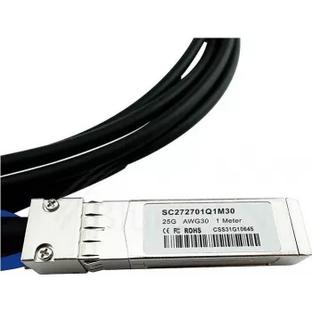 Cabo Direct Attach SFP+ para SFP+ BlueLAN 10GBASE-CR passivo compatível com MikroTik S+DA0002, 2 metros, AWG30 (S+DA0002-BL)