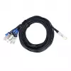 Cabo DAC breakout QSFP-DD para 8x25GBASE-C BlueLAN BL292701W3M26 passivo 200GBASE-CR8 compatível com Arista CAB-D-8S-200-2.5 3m