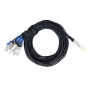 Cabo breakout DAC BlueLAN 200GBASE-CR8 QSFP-DD para 8x SFP28 compatível com BlueOptics Dell EMC 3m