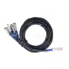 Cabo breakout DAC BlueLAN 200GBASE-CR8 QSFP-DD para 8x SFP28 compatível com BlueOptics Dell EMC 3m