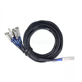 Cabo breakout DAC BlueLAN 200GBASE-CR8 QSFP-DD para 8x SFP28 compatível com BlueOptics Dell EMC 3m