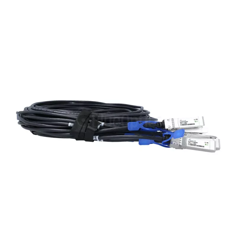Cabo breakout DAC BlueLAN 200GBASE-CR8 QSFP-DD para 8x SFP28 compatível com BlueOptics Dell EMC 3m