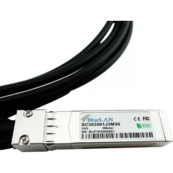 BlueOptics Hirschmann 942 280-003 Cabo Direct Attach (DAC) Compatível Passivo 10 Gigabit SFP+ para SFP+ Twinaxial Cobre