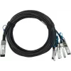 BlueOptics HPE Q9S72A Compatível BlueLAN Passivo 100GBASE-CR4 QSFP28 para 4x25GBASE-CR SFP28 Cabo Breakout Direct Attach, 1m, AWG26