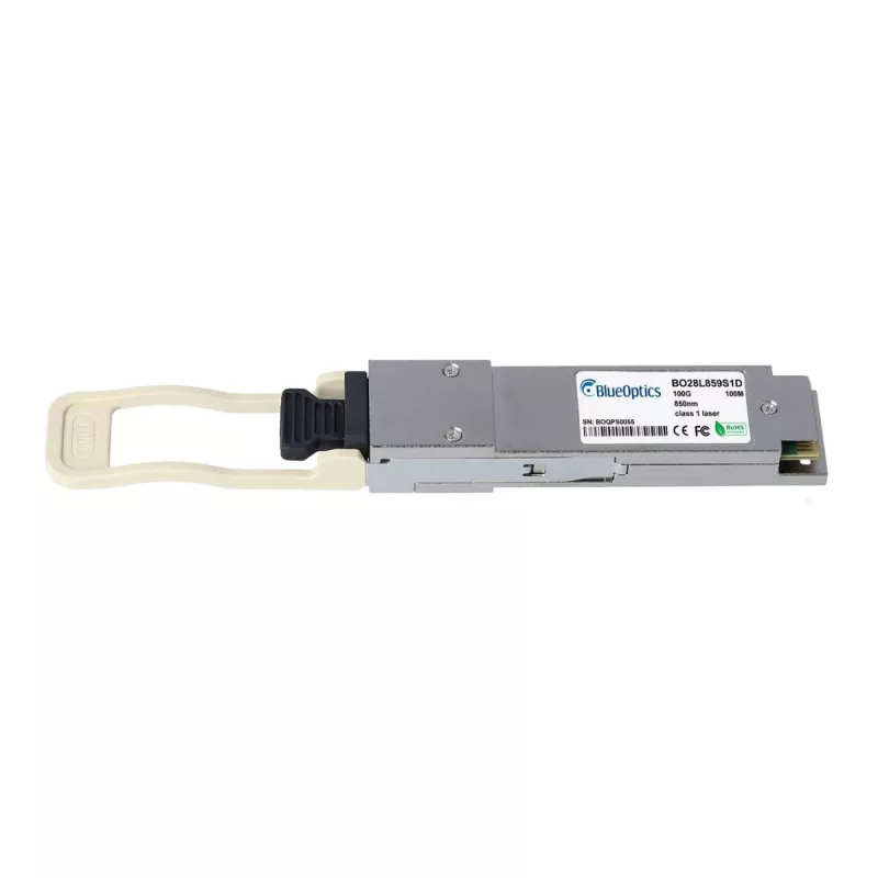 BlueOptics QSFP28 100GBASE-SR4 Transceptor Compatível com Ruckus E100G-QSFP28-SR4-A