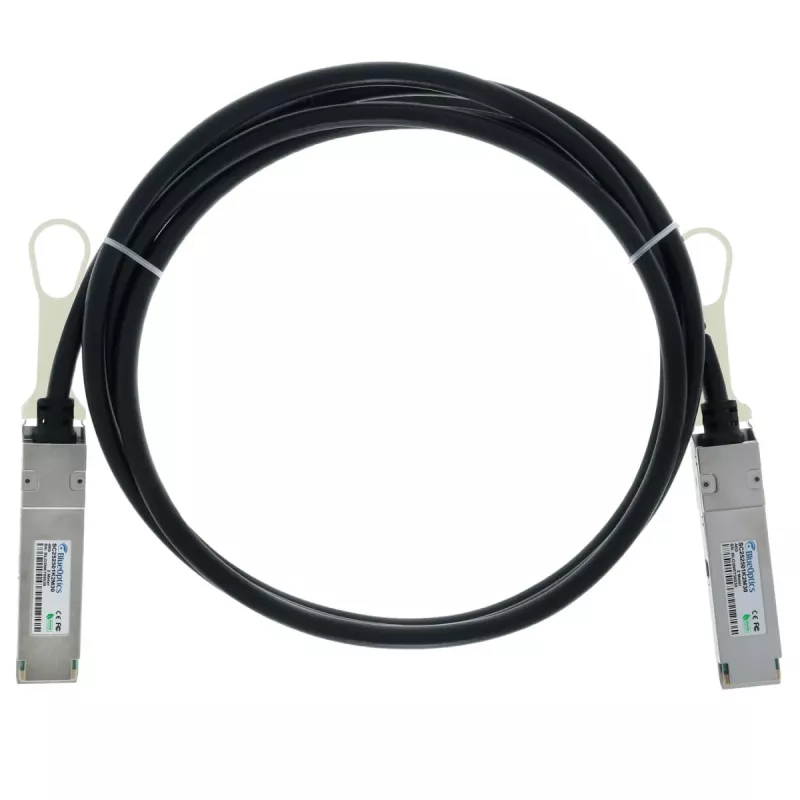 BlueLAN QSFP-40G-2M-CM-BL Cabo Direct Attach QSFP+ H3C compatível, 40GBASE-CR4, 30AWG, 2 Metros