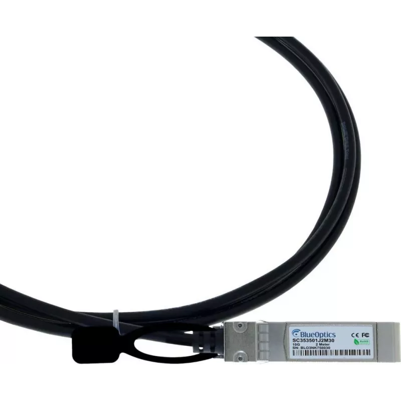 BlueOptics Fortinet FN-CABLE-SFP+3 BlueLAN SC353501J3M30 Cabo Direct Attach Passivo SFP+ para SFP+ 10GBASE-CR, 3 Metros